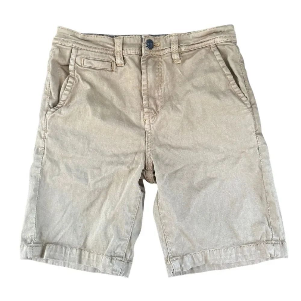 7ForAllMankind Boys' Khaki Chino Shorts Size 10